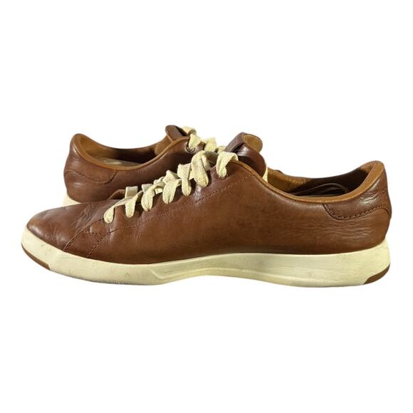 COLE HAAN Shoes GRAND PRO Mens Size 13 W Brown Leather Sneaker Preppy C22585 - Picture 6 of 8